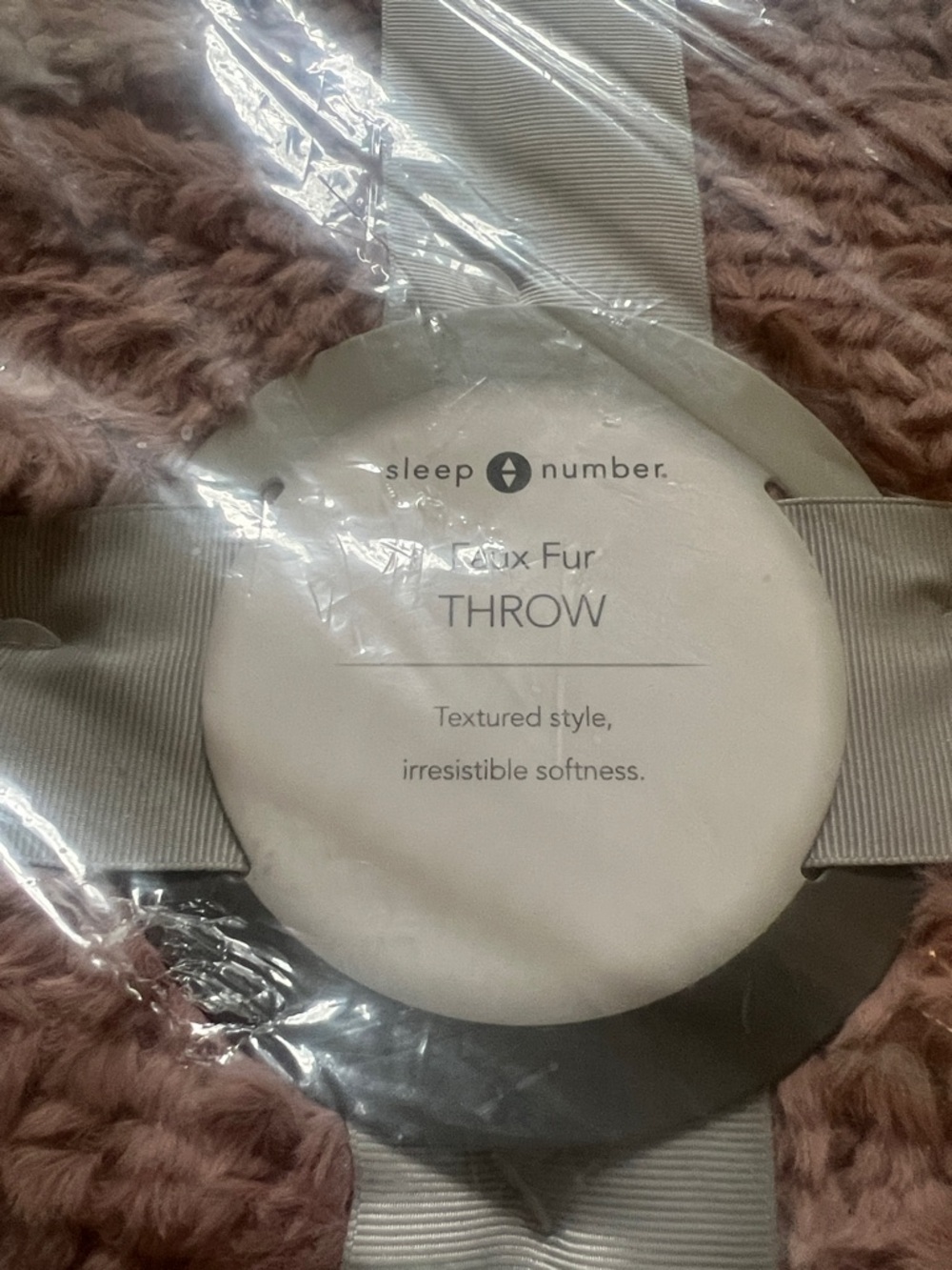 Plush Knit Throw Blanket - Blush Pink - Picture 2 of 3